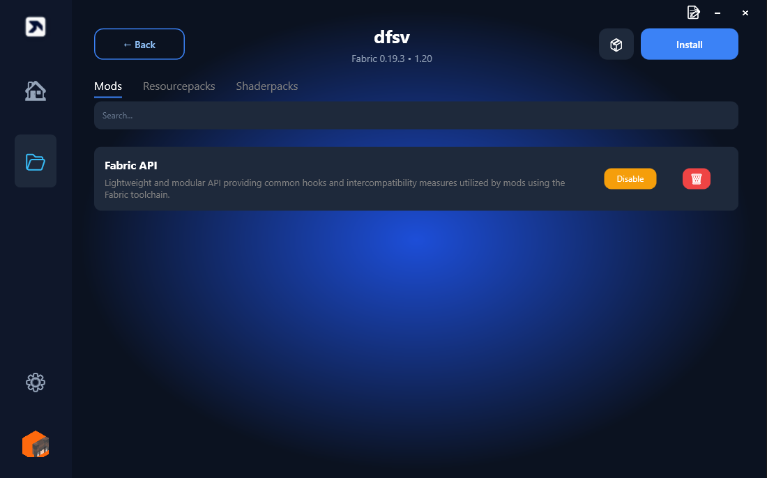 High performance Minecraft client